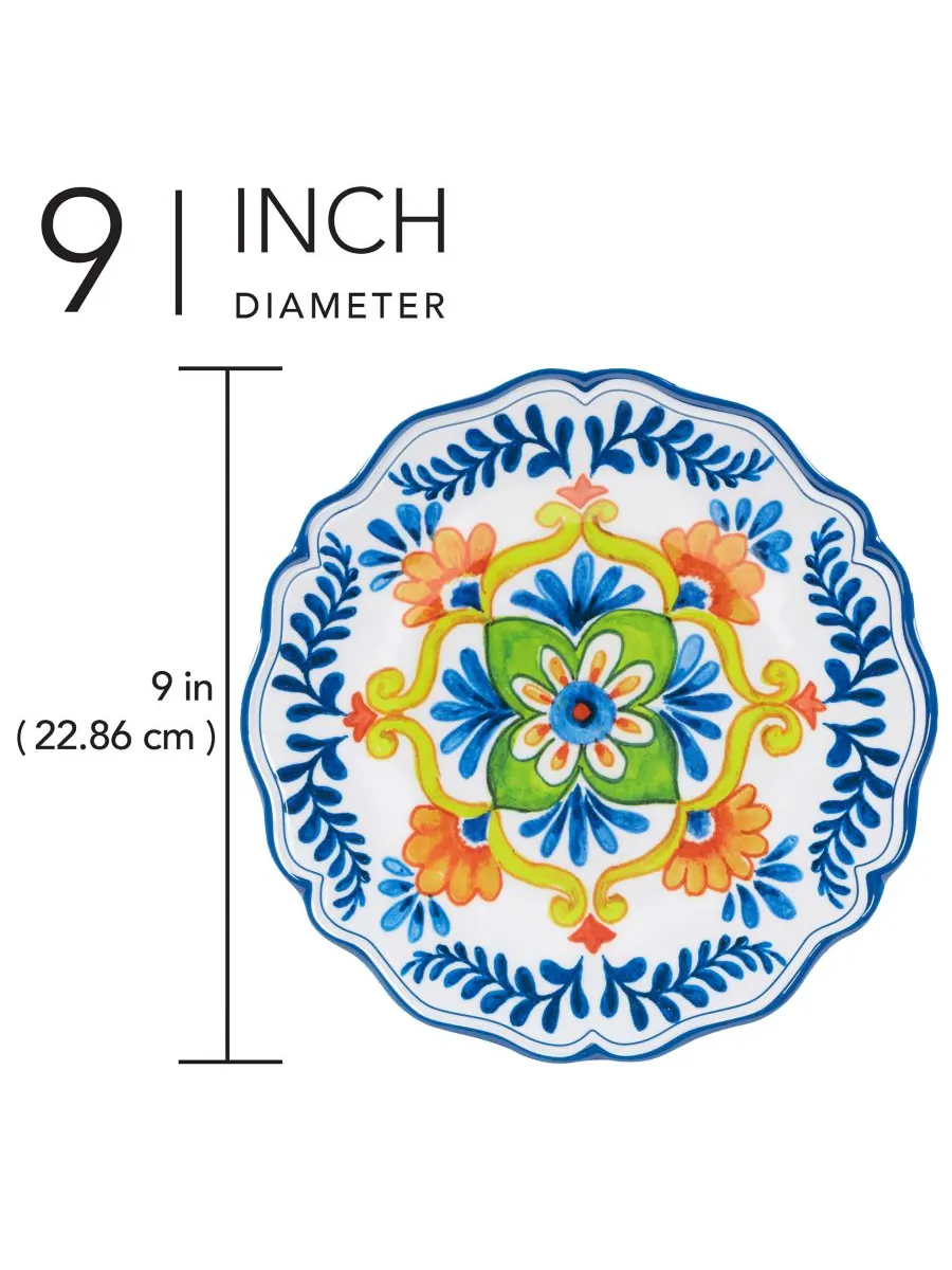 Набор из 4 меламиновых салатниц Flores Certified International — изображение 3 из 5, мульти