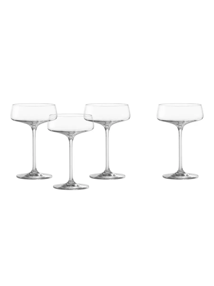 Набор из 4 хрустальных коктейльных бокалов Sensa Coupe Zwiesel Glas — прозрачный