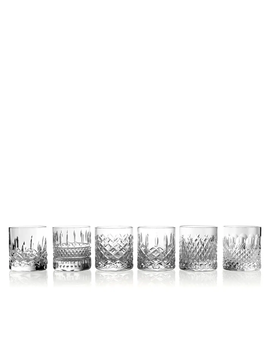 Набор из 6 стаканов Connoisseur Straight Tumbler объемом 6 унций Waterford — изображение 1 из 6, прозрачный