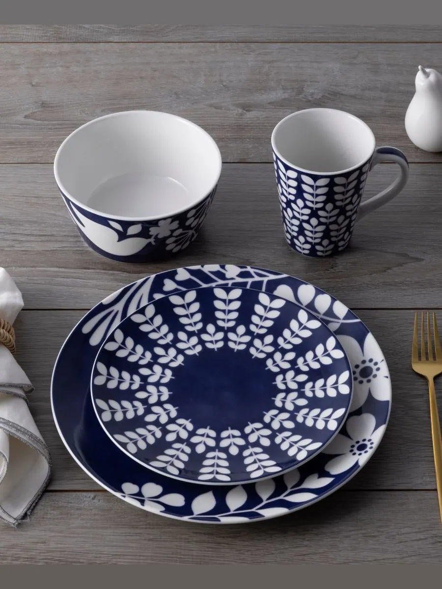 Набор посуды Bluefjord из 4 предметов, на 1 персону Noritake — изображение 6 из 10, синий