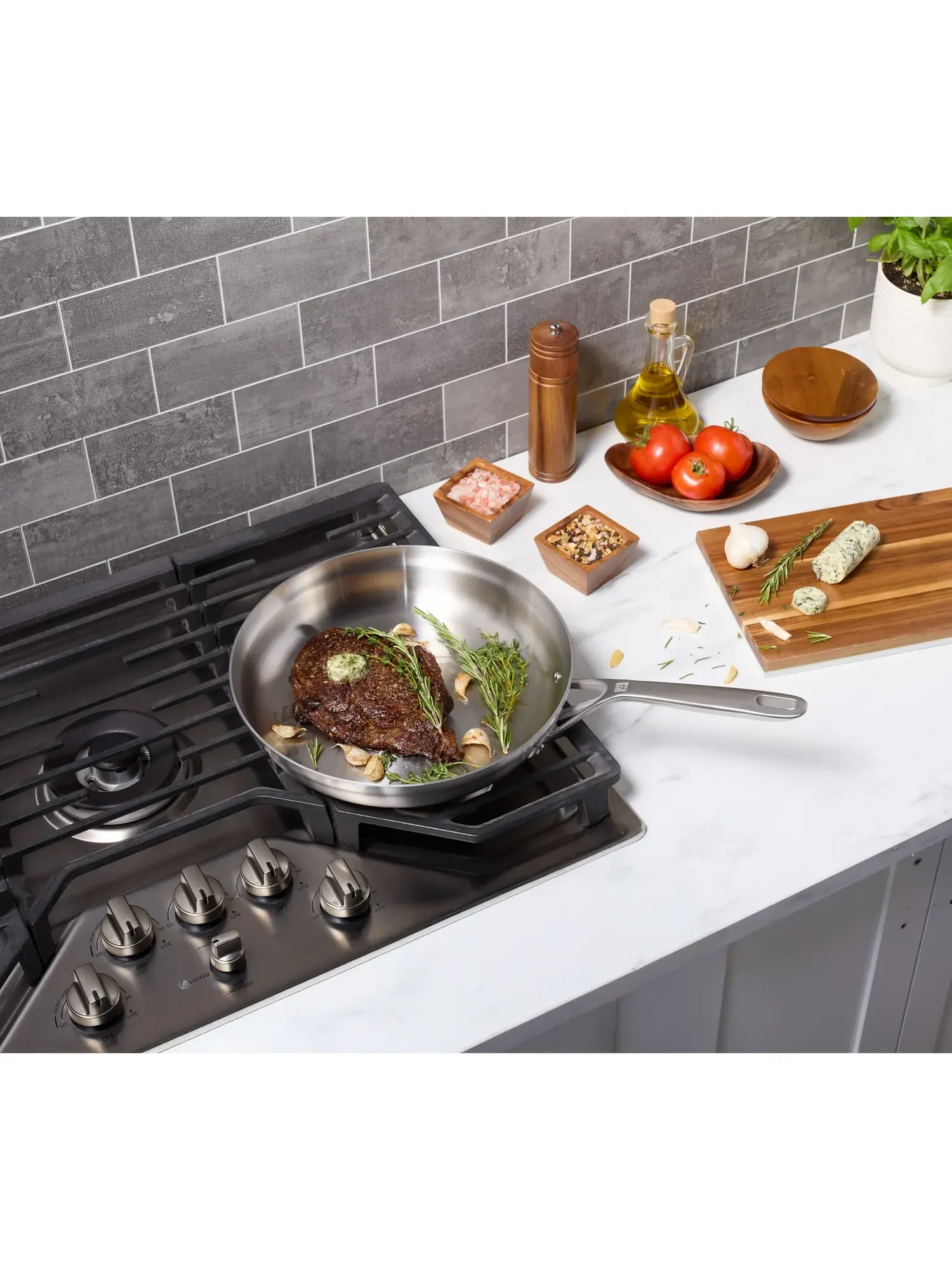 Сковорода Zwilling Motion Stainless Steel, 30 см — изображение 5 из 7, серебристый