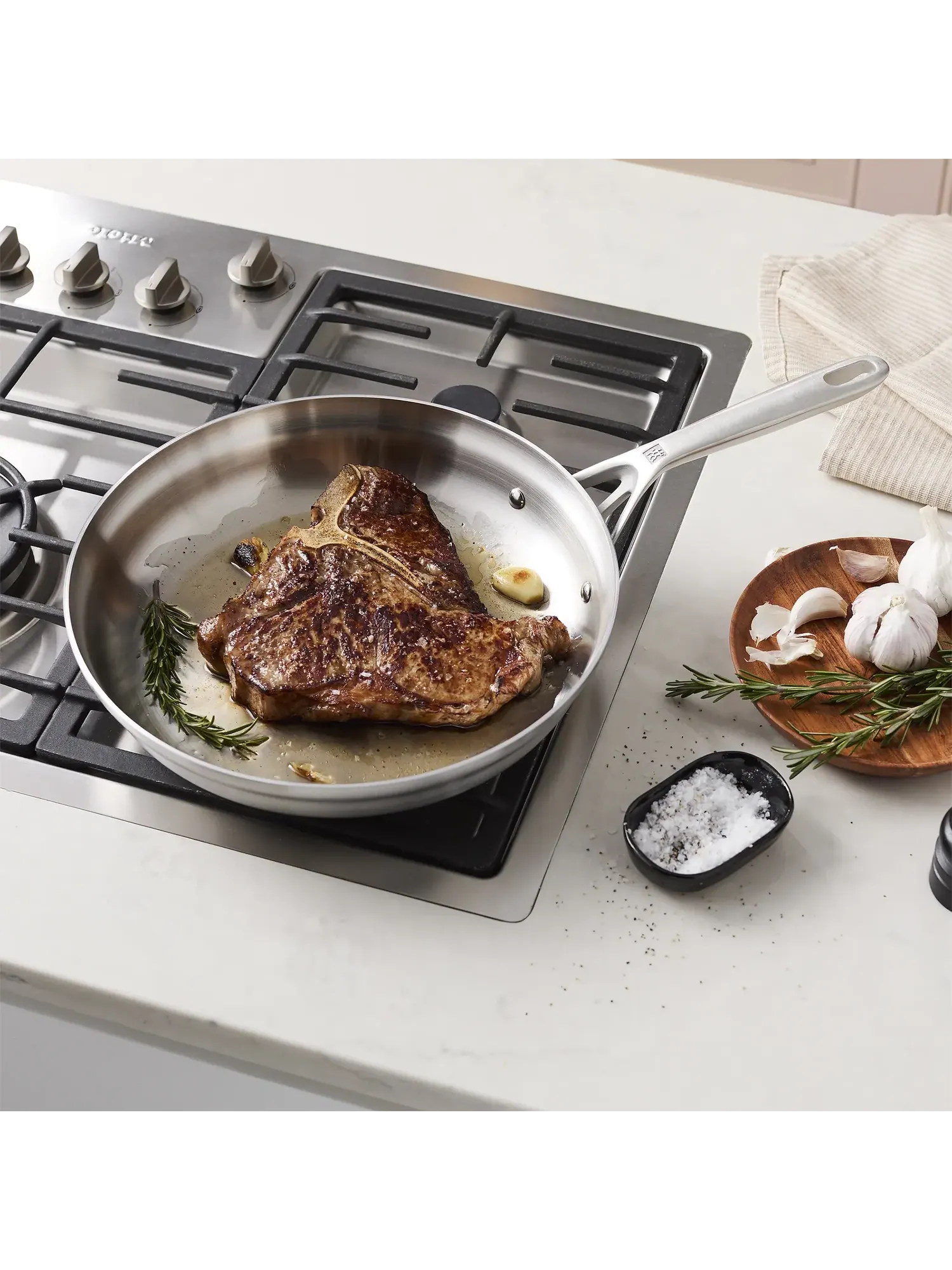 Сковорода Zwilling Motion Stainless Steel, 30 см — изображение 6 из 7, серебристый