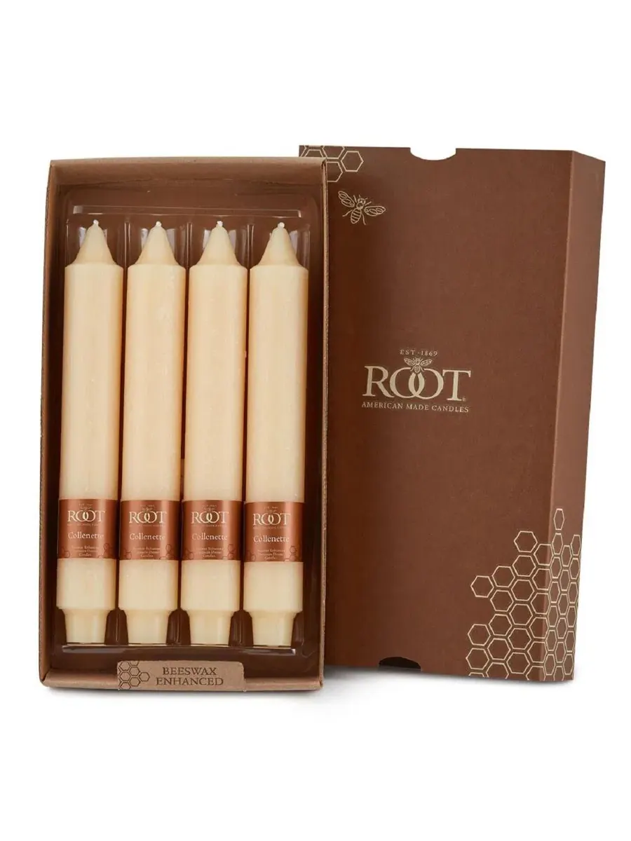Набор из 4 конусных свечей Timberline Collenette 23 см Root Candles