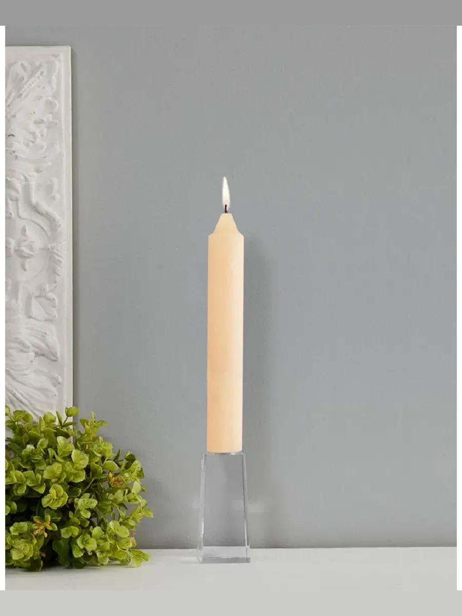 Набор из 4 конусных свечей Timberline Collenette 23 см Root Candles — изображение 3 из 3, кремовый