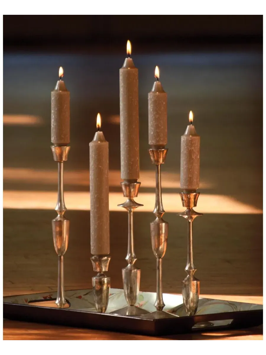 Набор из 4 конусных свечей Timberline Collenette 23 см Root Candles — изображение 4 из 4, тауп