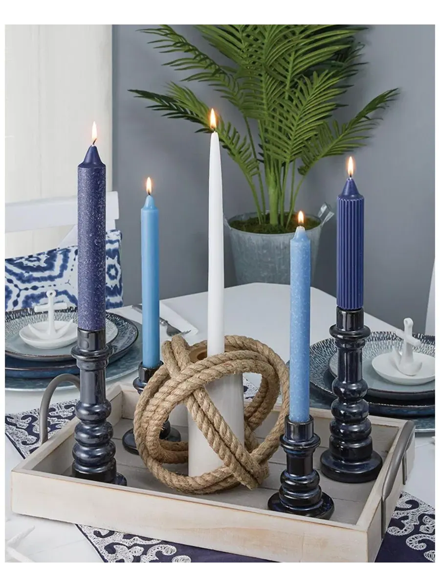 Набор из 4 конусных свечей Timberline Collenette 23 см Root Candles — изображение 4 из 4, бездонный