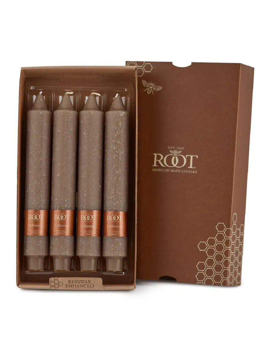 Набор из 4 конусных свечей Timberline Collenette 23 см Root Candles