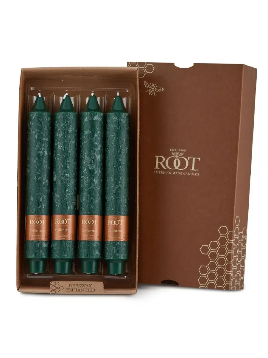 Набор из 4 конусных свечей Timberline Collenette 23 см Root Candles
