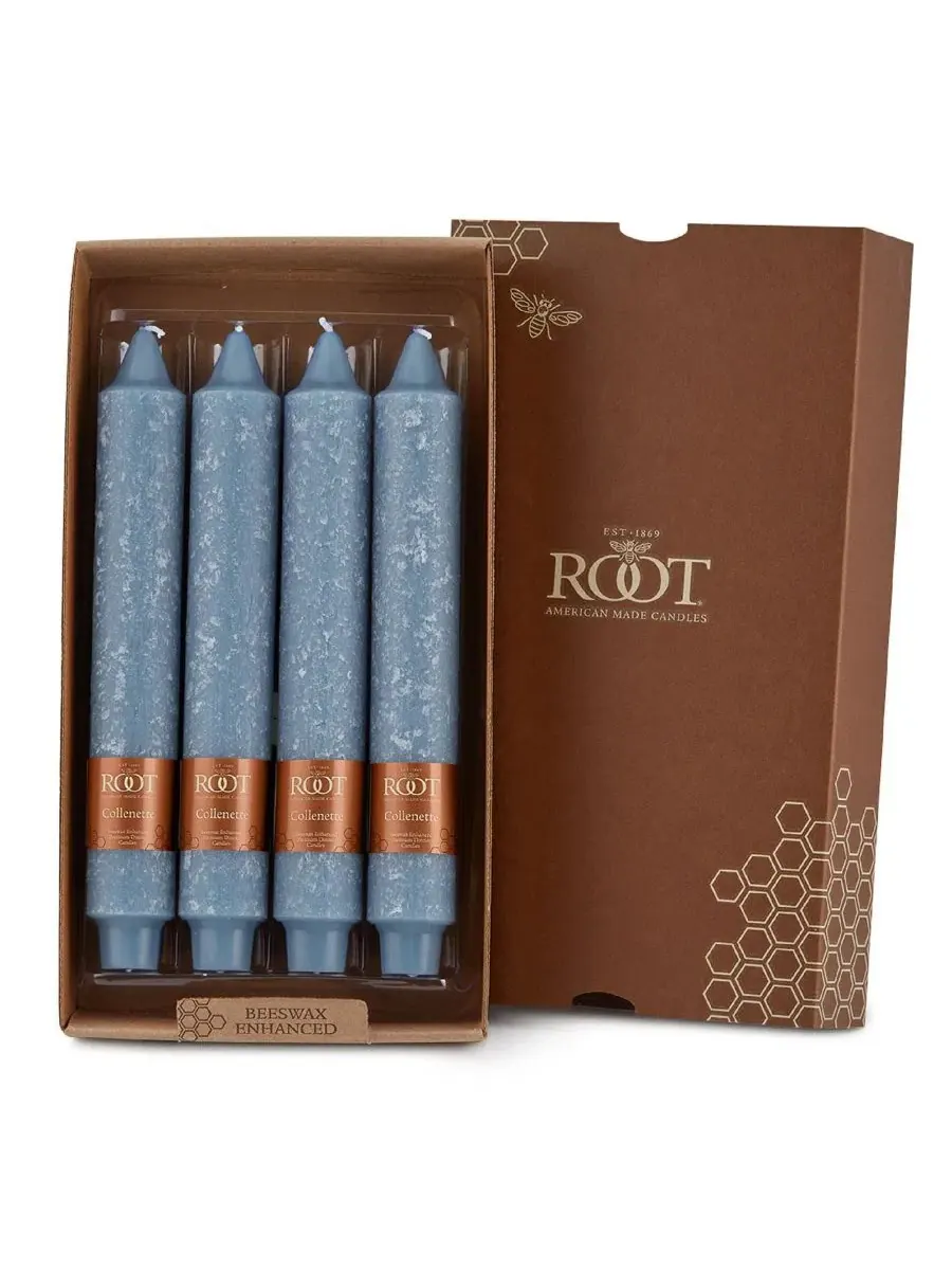 Набор из 4 конусных свечей Timberline Collenette 23 см Root Candles