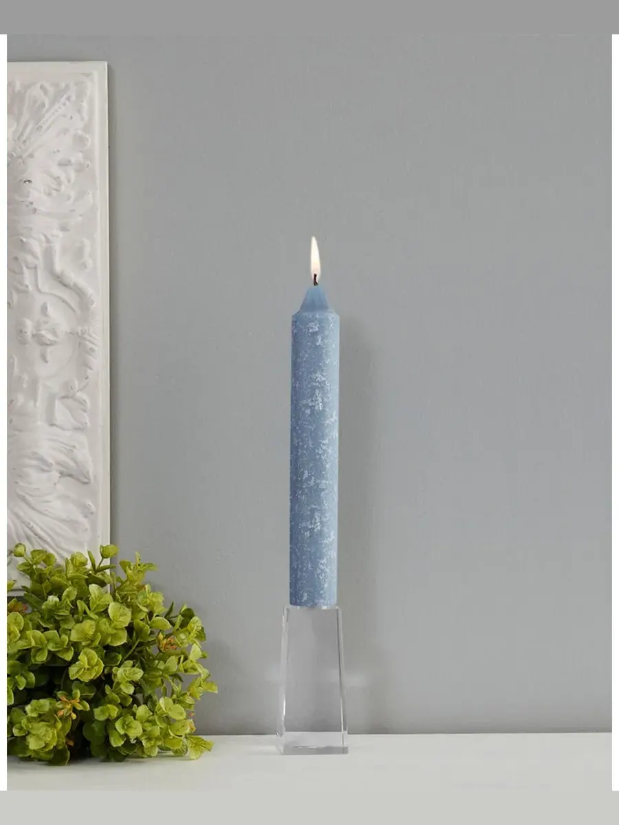 Набор из 4 конусных свечей Timberline Collenette 23 см Root Candles — изображение 3 из 3, синий