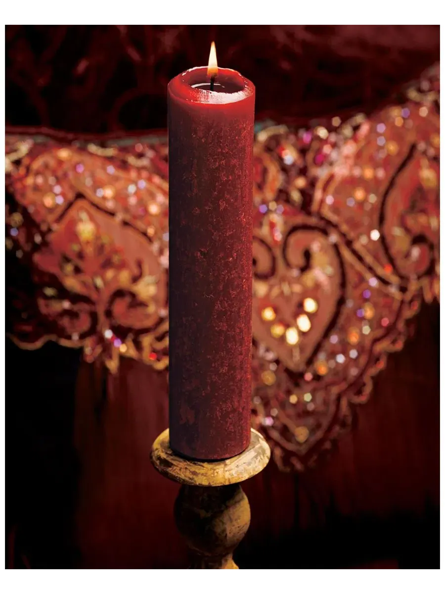 Набор из 4 конусных свечей Timberline Collenette 23 см Root Candles, гранатовый — изображение 4 из 5