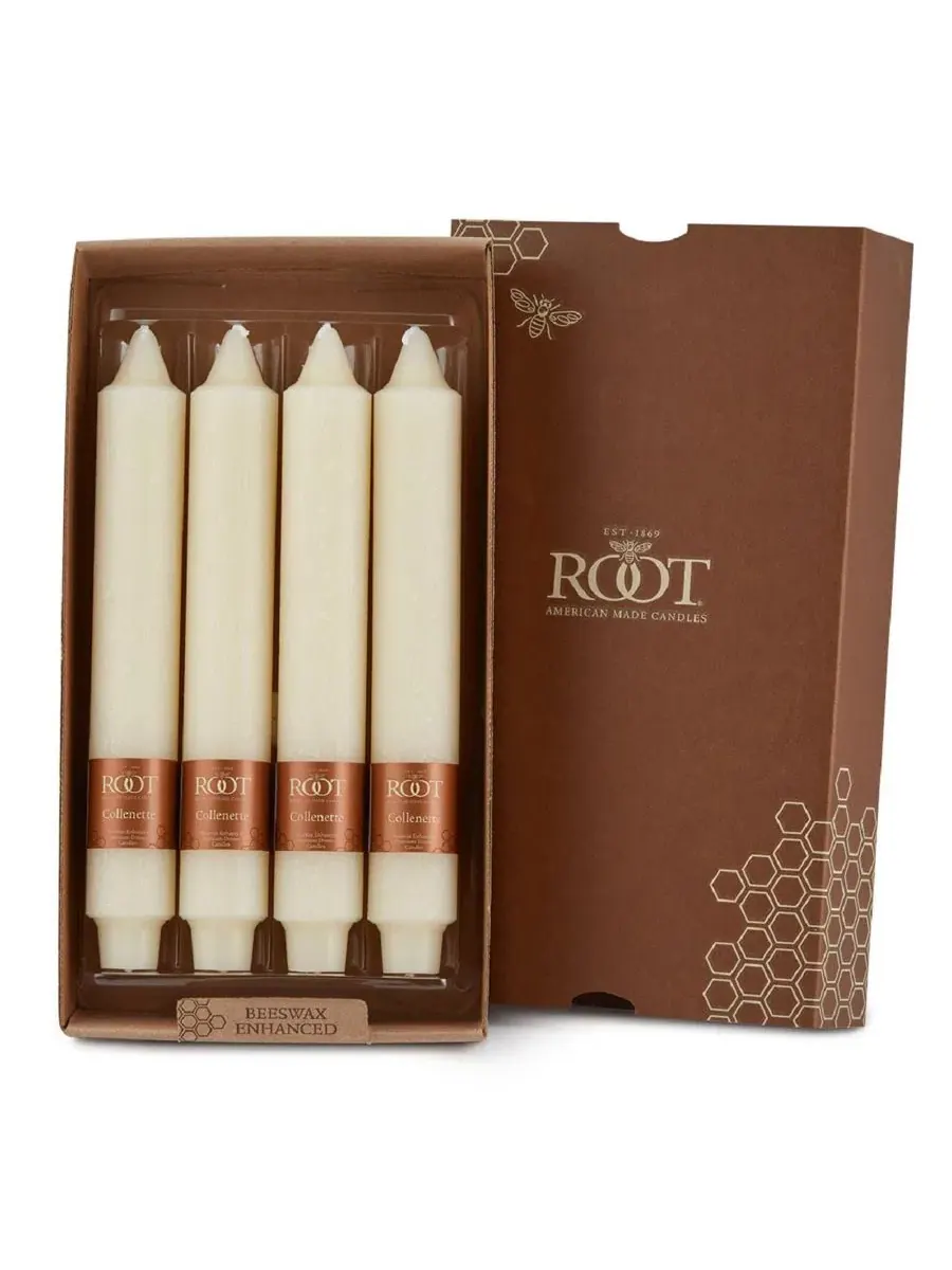 Набор из 4 конусных свечей Timberline Collenette 23 см Root Candles