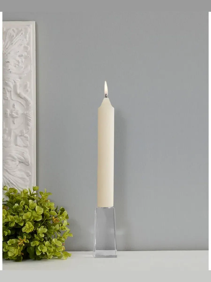 Набор из 4 конусных свечей Timberline Collenette 23 см Root Candles — изображение 3 из 6, белый