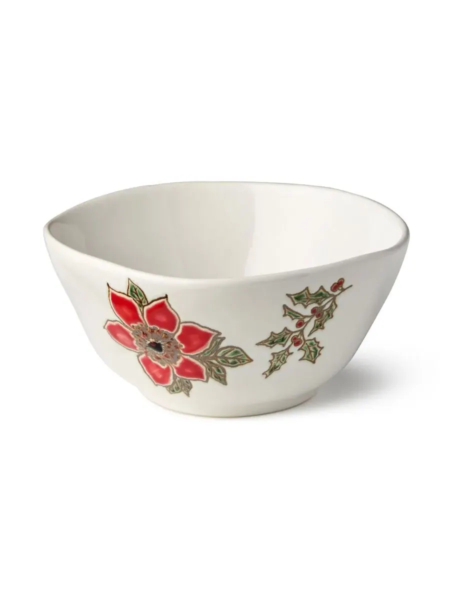 Набор из 4 пиал Festive Blooms, 26 унций, керамика Certified International — изображение 2 из 3, мульти