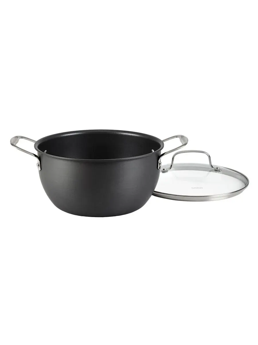 Сковорода-сотейник 5 л с крышкой Hard Anodized Aluminum Cuisinart — изображение 1 из 3, черный