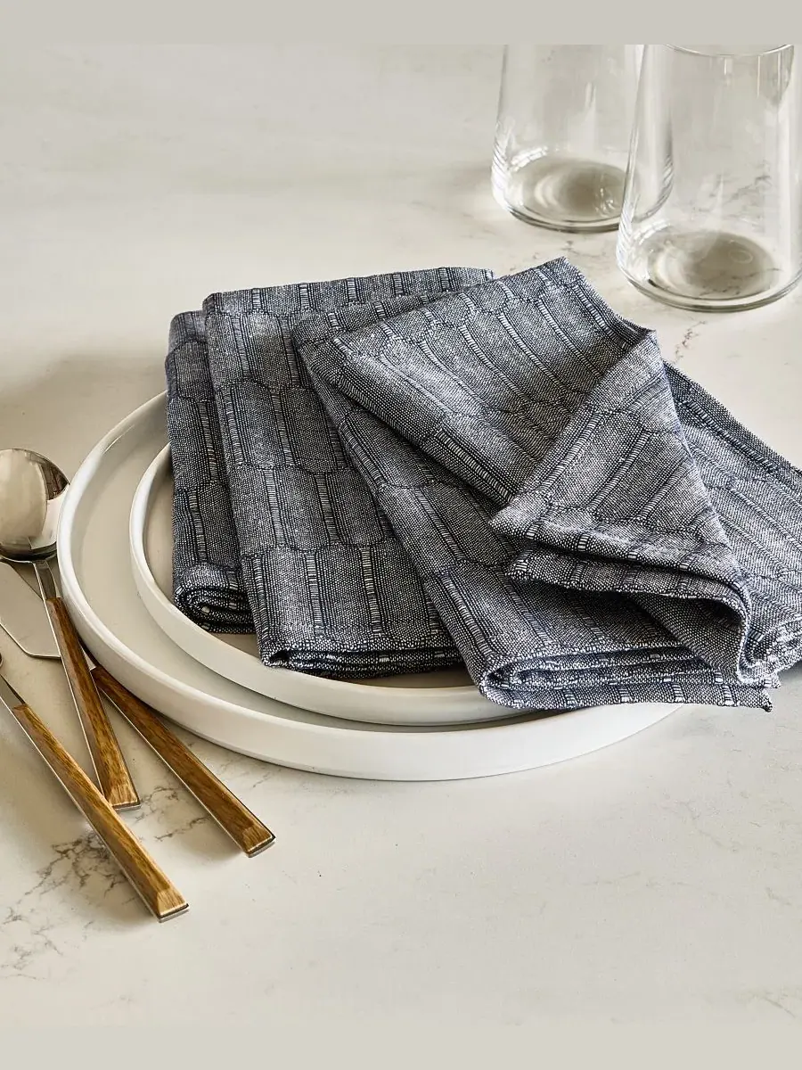 Набор салфеток Cotton Textured, 4 шт The Cellar — изображение 4 из 7, бежевый