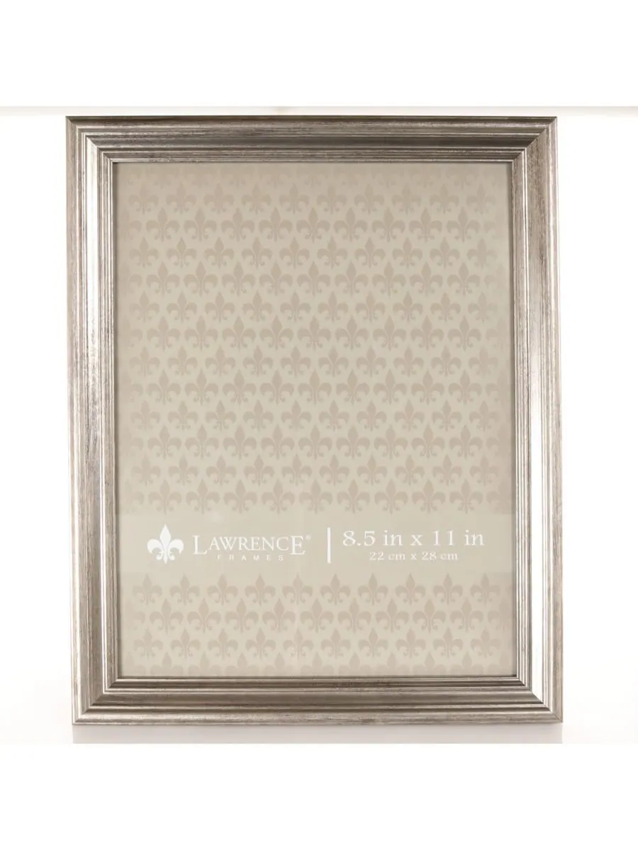 Рамка для картины Sutter Burnished, 8,5" x 11" Lawrence Frames — изображение 1 из 1, серебристый