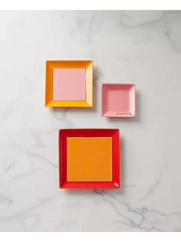 Набор из 3-х подносов Make it pop Kate Spade — изображение 3 из 4, красный