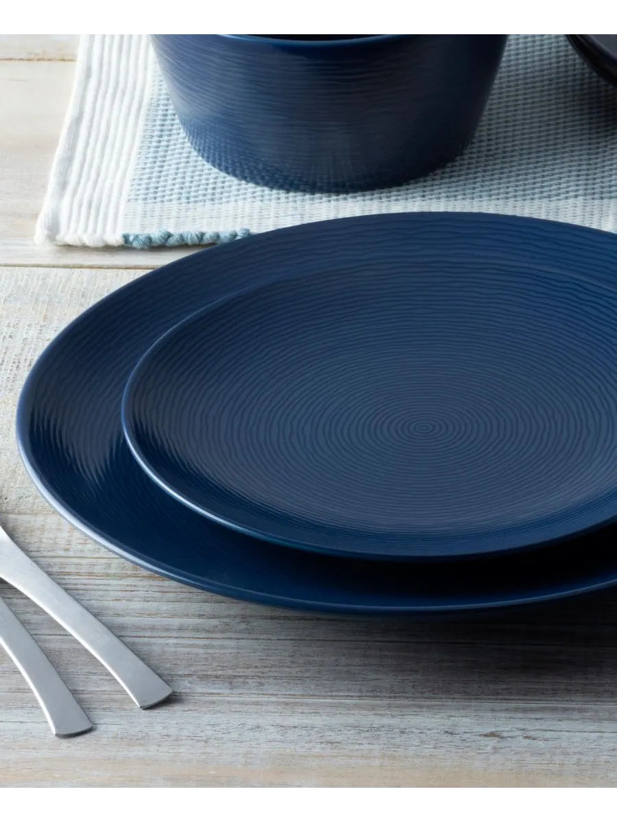 Набор из 4 обеденных тарелок Swirl Coupe Noritake — изображение 9 из 9, белый