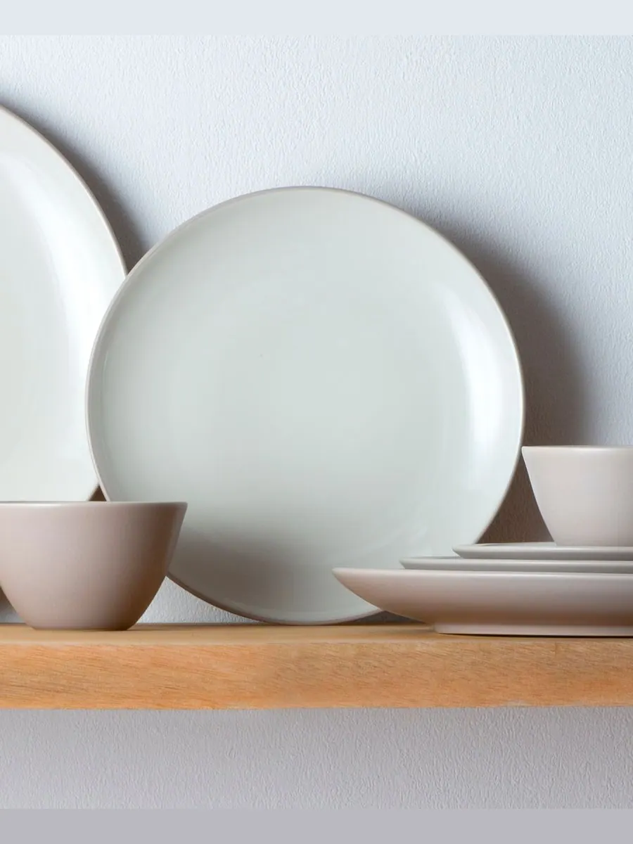 Набор из 4 салатных тарелок Colorwave Coupe Noritake — изображение 5 из 10, бежевый