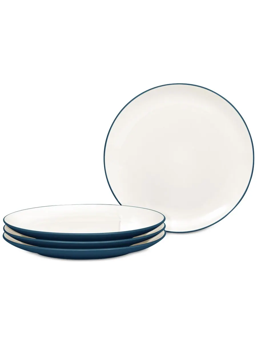 Набор из 4 салатных тарелок Colorwave Coupe Noritake — изображение 1 из 10, синий