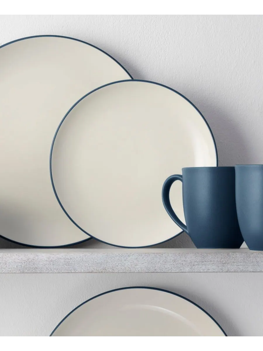 Набор из 4 салатных тарелок Colorwave Coupe Noritake — изображение 4 из 10, синий