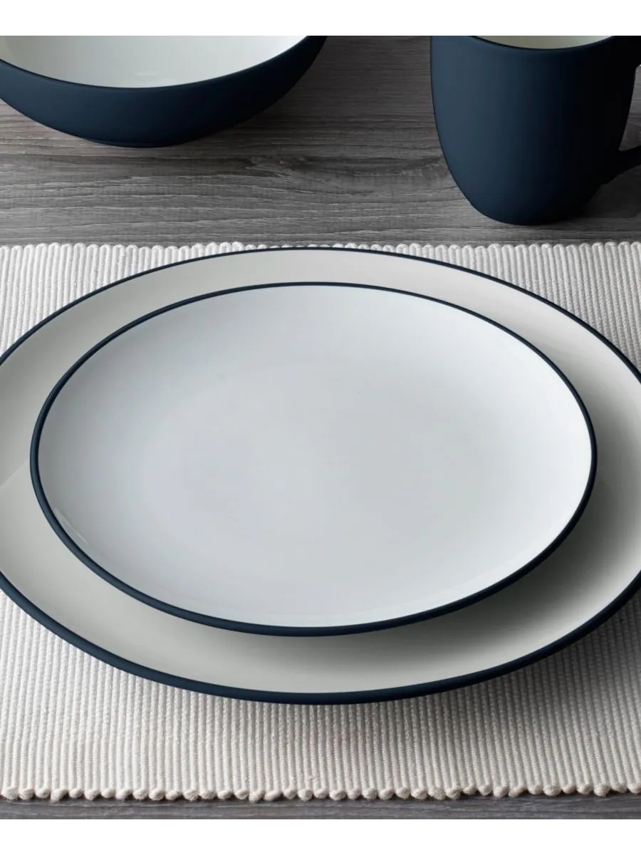 Набор из 4 салатных тарелок Colorwave Coupe Noritake — изображение 3 из 10, темно-синий
