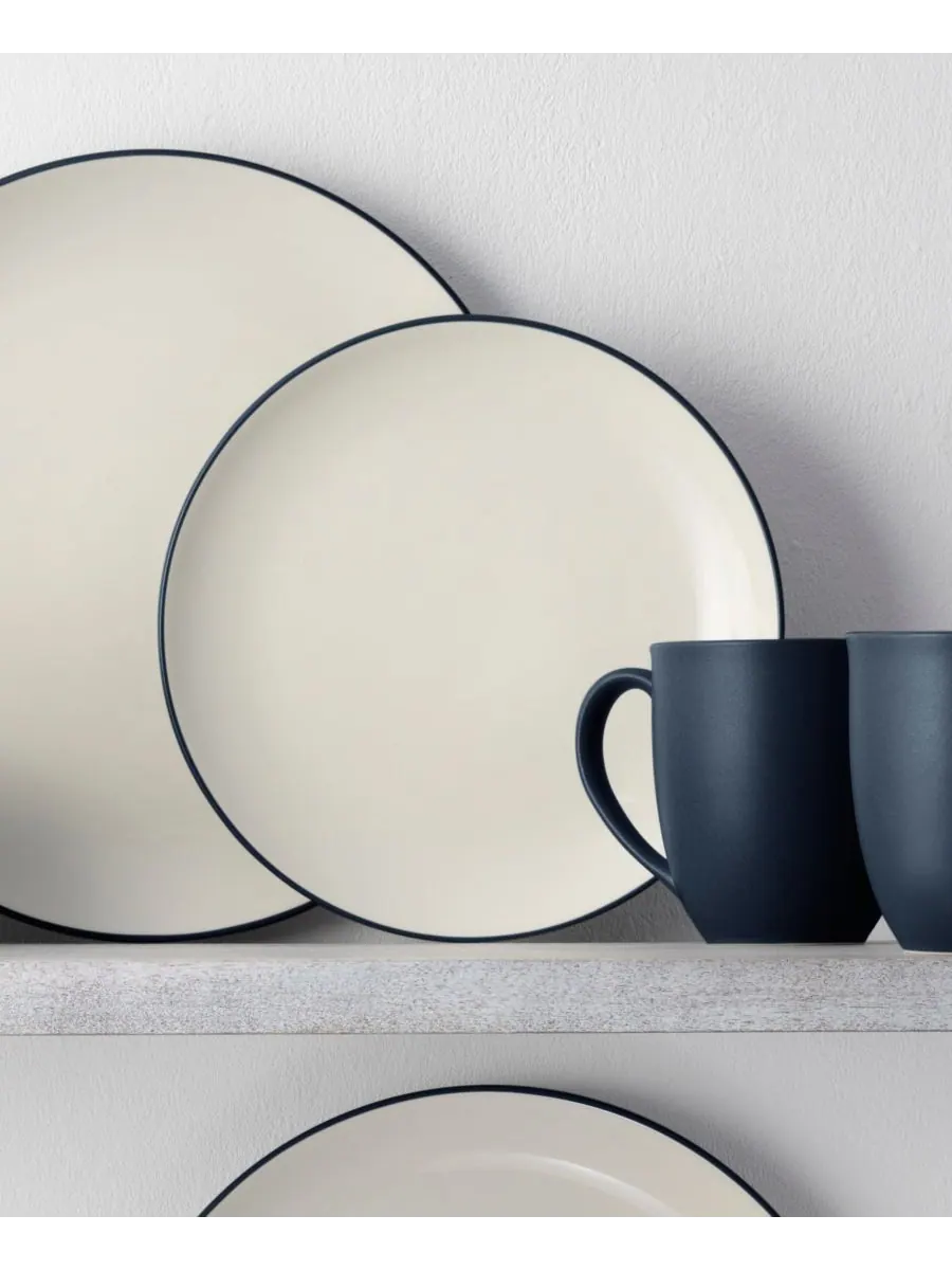 Набор из 4 салатных тарелок Colorwave Coupe Noritake — изображение 4 из 10, темно-синий