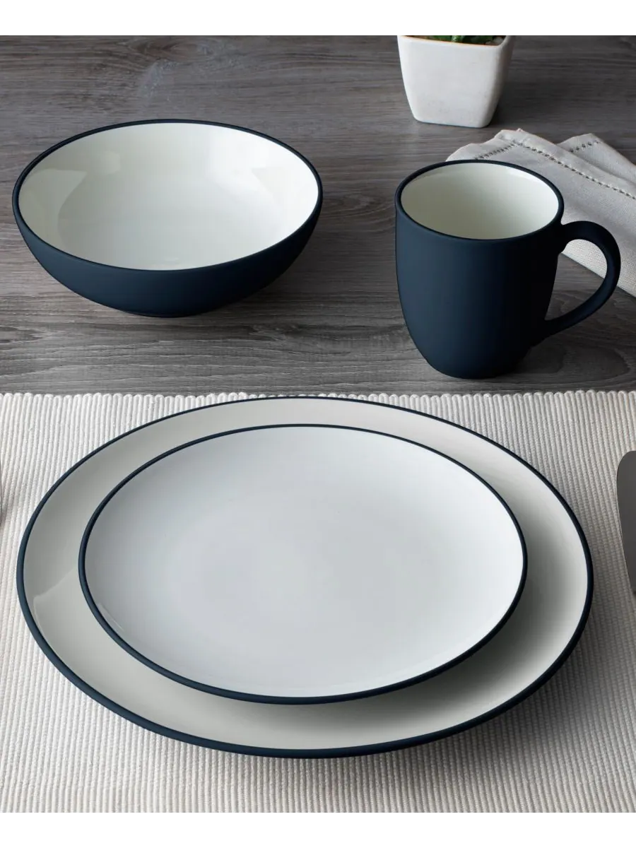 Набор из 4 салатных тарелок Colorwave Coupe Noritake — изображение 7 из 10, темно-синий