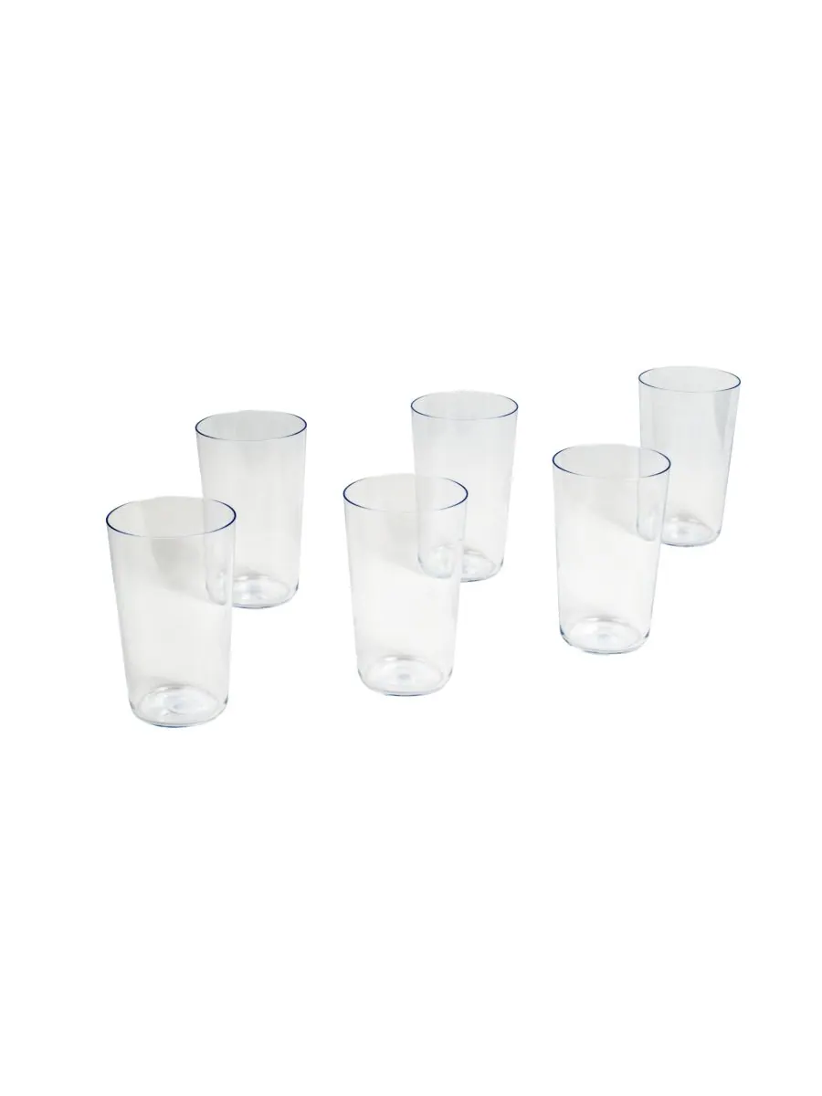 Набор больших стаканов Tritan Simple Jumbo объемом 21,4 унции, 6 штук Abode Homewares — изображение 1 из 2, прозрачный