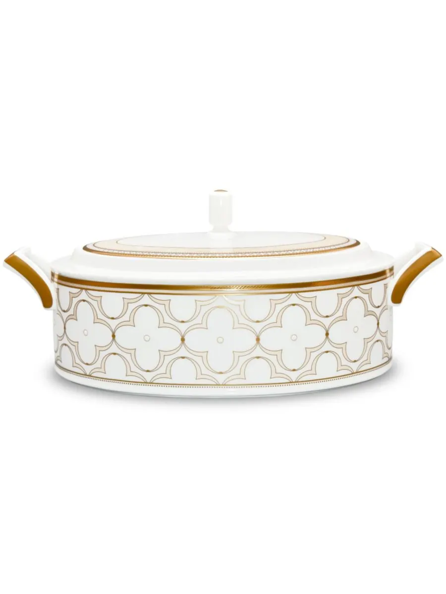 Noritake Овощная миска Trefolio Gold с крышкой, 67 унций — изображение 1 из 9, золото