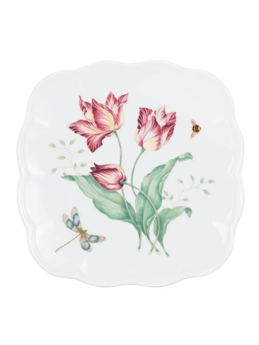 Набор посуды Butterfly Meadow Square из 18 предметов, на 6 персон Lenox — изображение 3 из 10, мульти белый