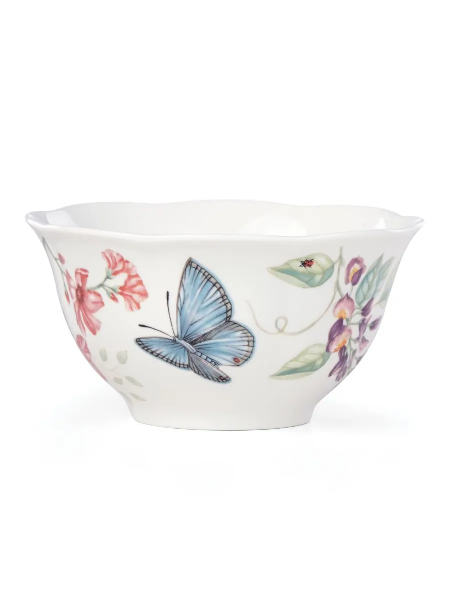 Набор посуды Butterfly Meadow Square из 18 предметов, на 6 персон Lenox — изображение 4 из 10, мульти белый