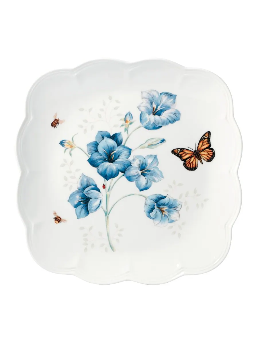 Набор посуды Butterfly Meadow Square из 18 предметов, на 6 персон Lenox — изображение 5 из 10, мульти белый