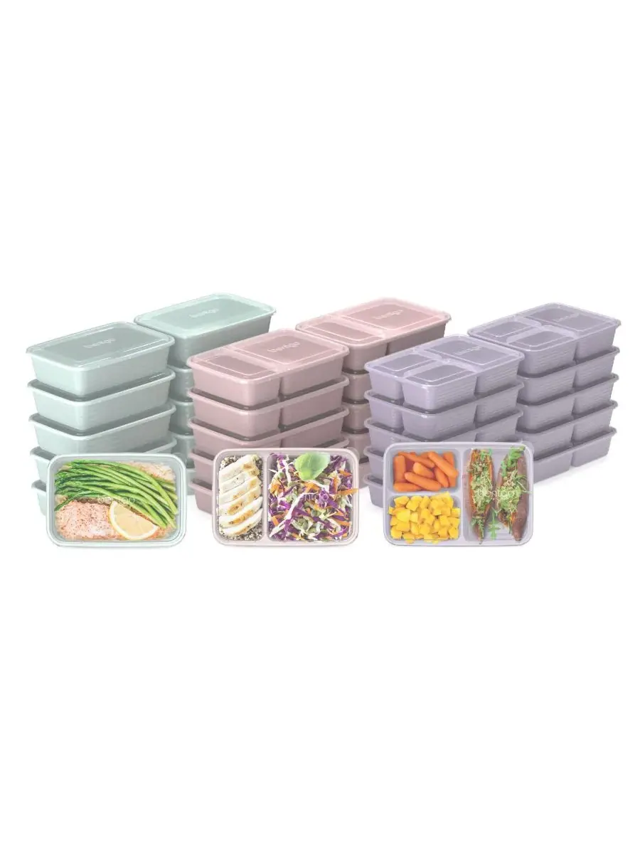 Набор для приготовления еды Prep Meal Prep Kit Gleam Metallic Collection, 60 предметов Bentgo — изображение 1 из 6, мульти