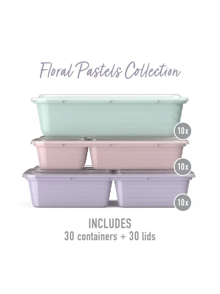 Набор для приготовления еды Prep Meal Prep Kit Gleam Metallic Collection, 60 предметов Bentgo — изображение 4 из 6, мульти