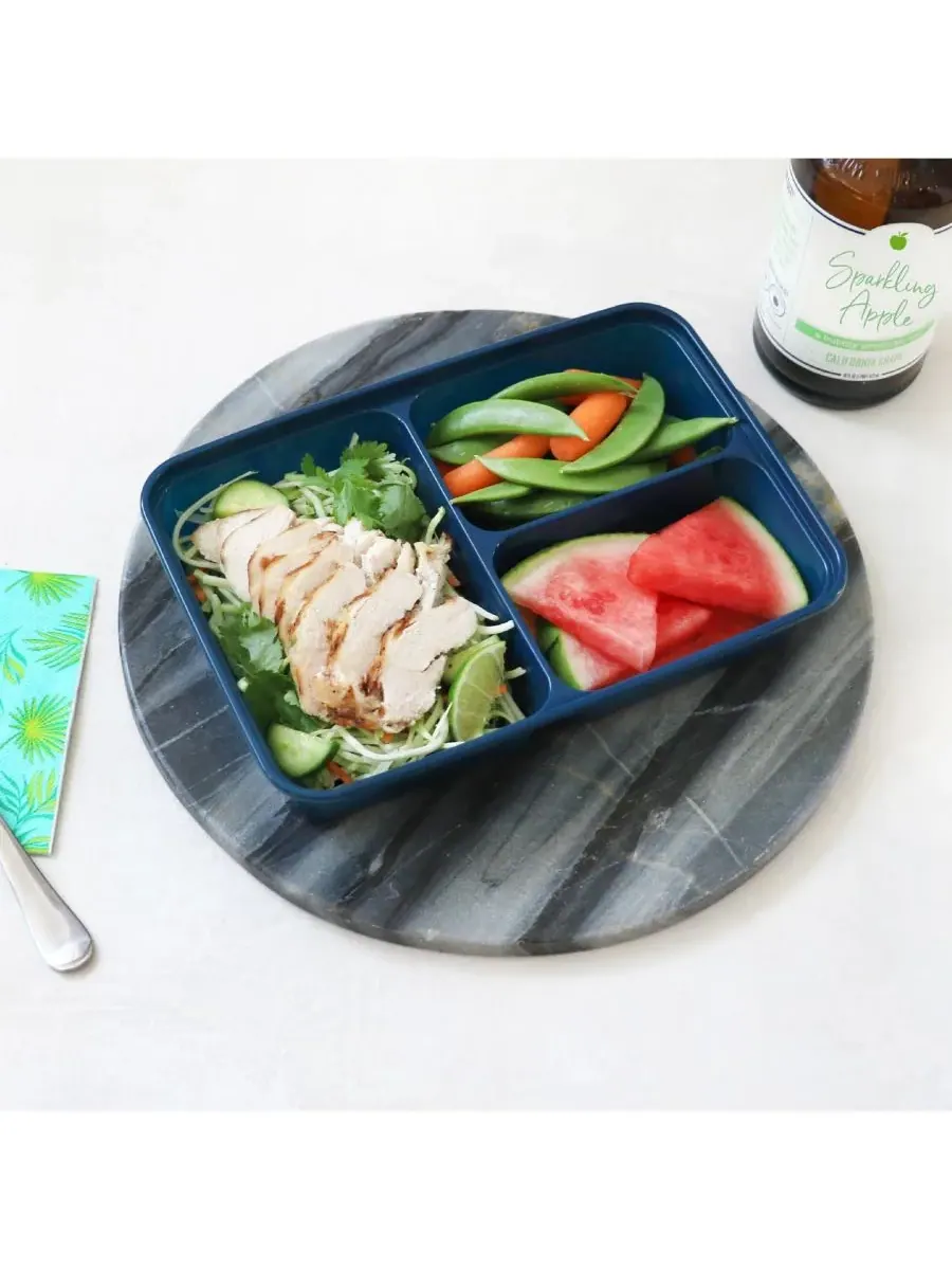 Набор из 10 контейнеров для хранения продуктов Food Prep с 3 отделениями Bentgo, Link — изображение 6 из 8