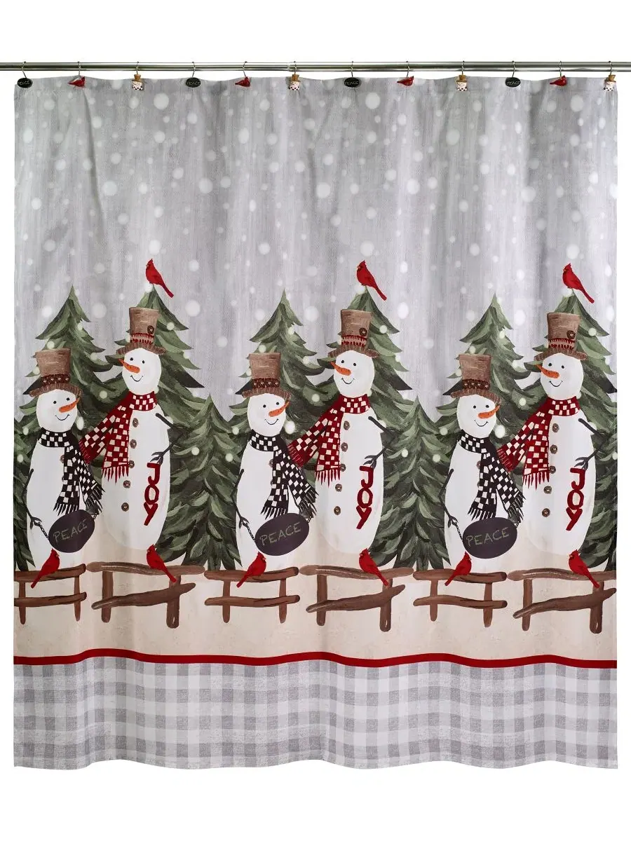 Занавеска для душа Country Friends Holiday из смолы, 183 см x 183 см Avanti — изображение 1 из 2, мульти