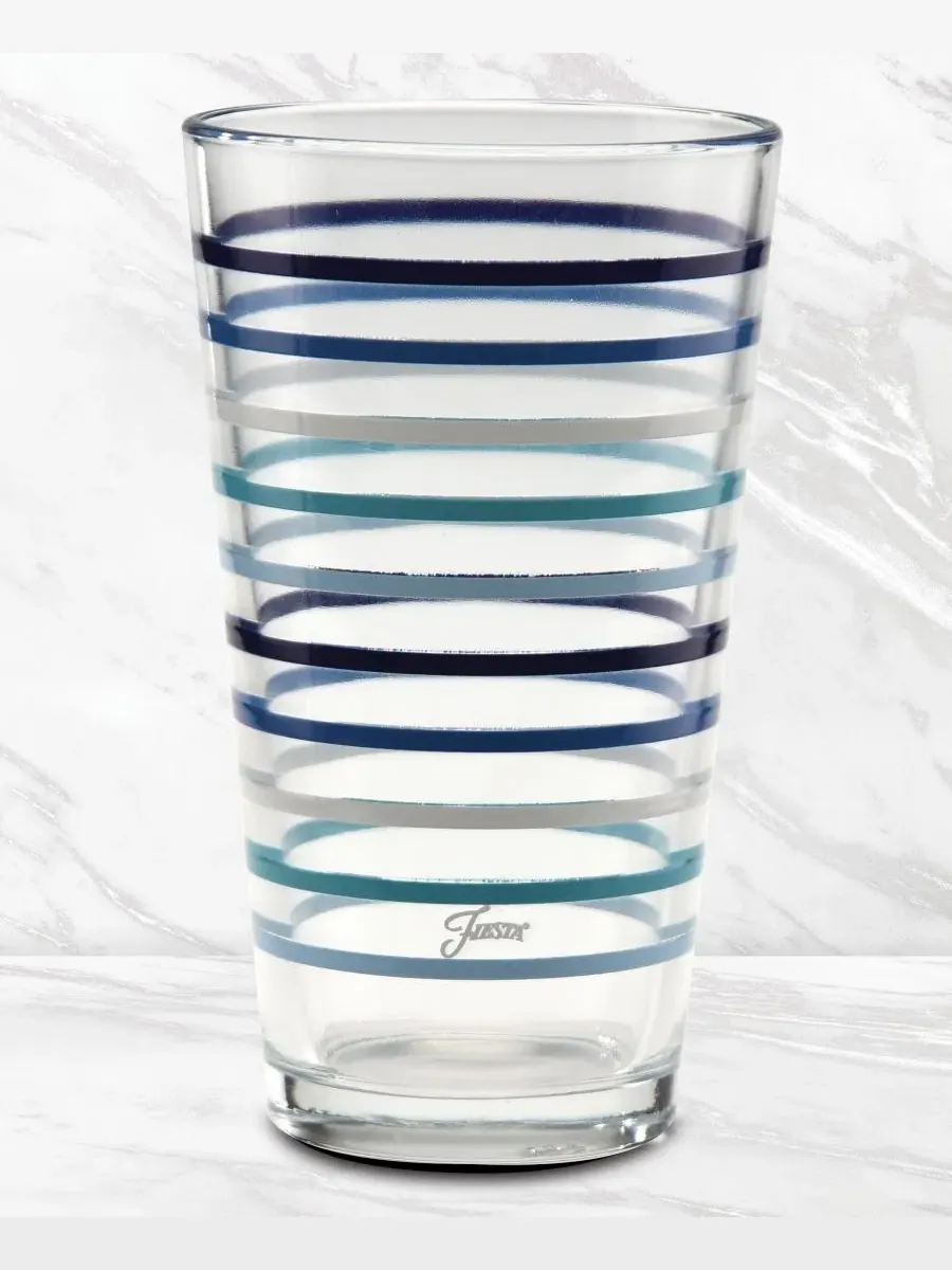 Набор из 6 стаканов Tapered Cooler, 0,47 л, с дизайном Coastal Blues Fiesta — изображение 3 из 3, мульти