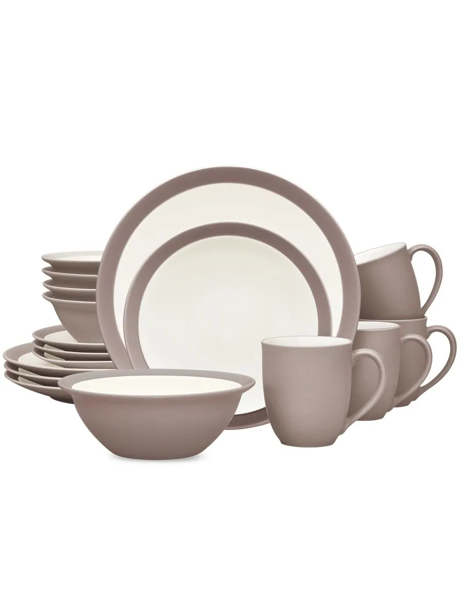 Набор посуды Colorwave Curve, 16 предметов, на 4 персоны Noritake — изображение 1 из 4, глина