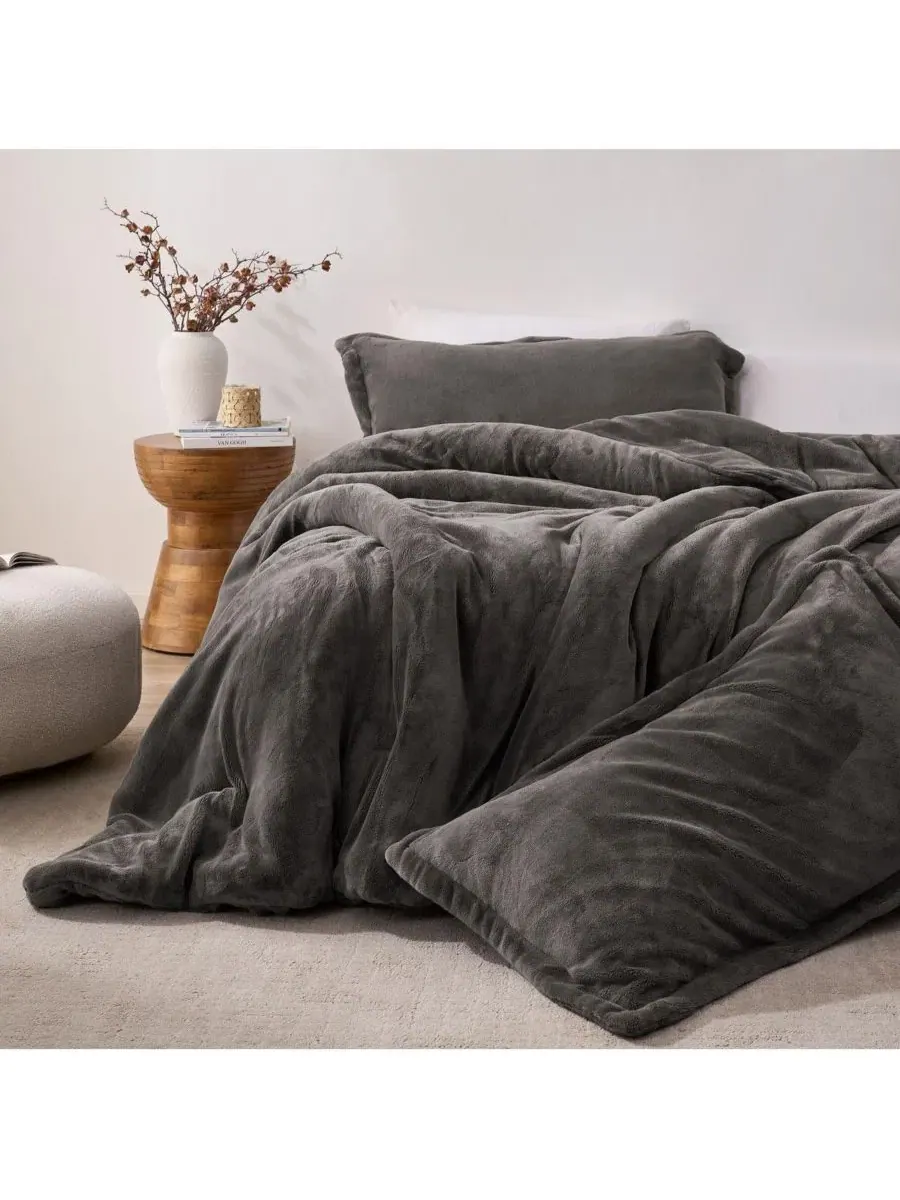 Одеяло плюшевое двустороннее Oversized Comforter Set Coma Inducer — изображение 3 из 4, темный серый
