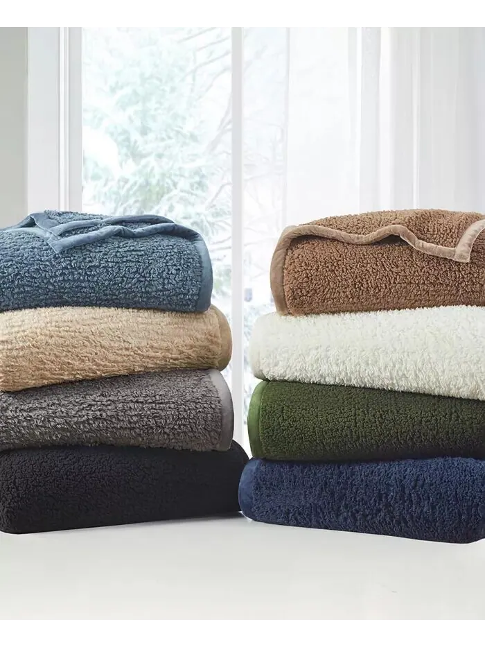 Берлингтонские берберские одеяла Woolrich — изображение 2 из 6, серый