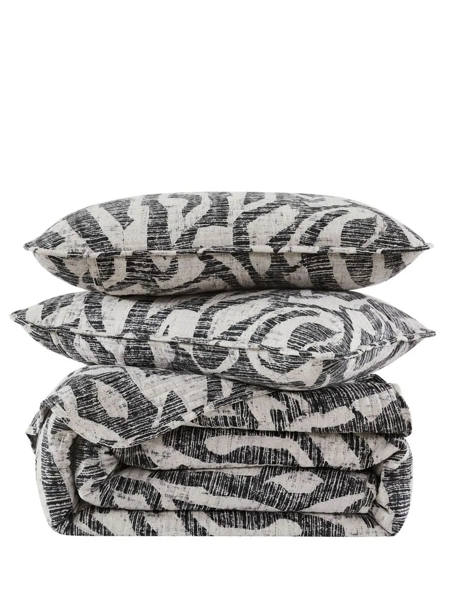 Комплект стеганого одеяла большого размера "Хари" Southshore Fine Linens — изображение 2 из 4, темно-серый