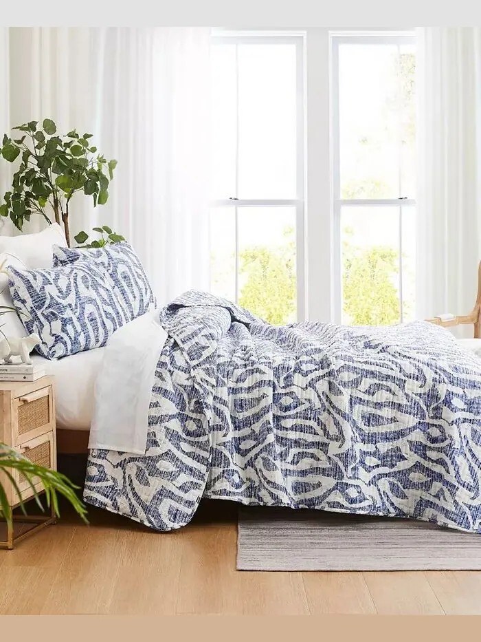 Комплект одеял большого размера Khari Southshore Fine Linens — изображение 8 из 8, синий