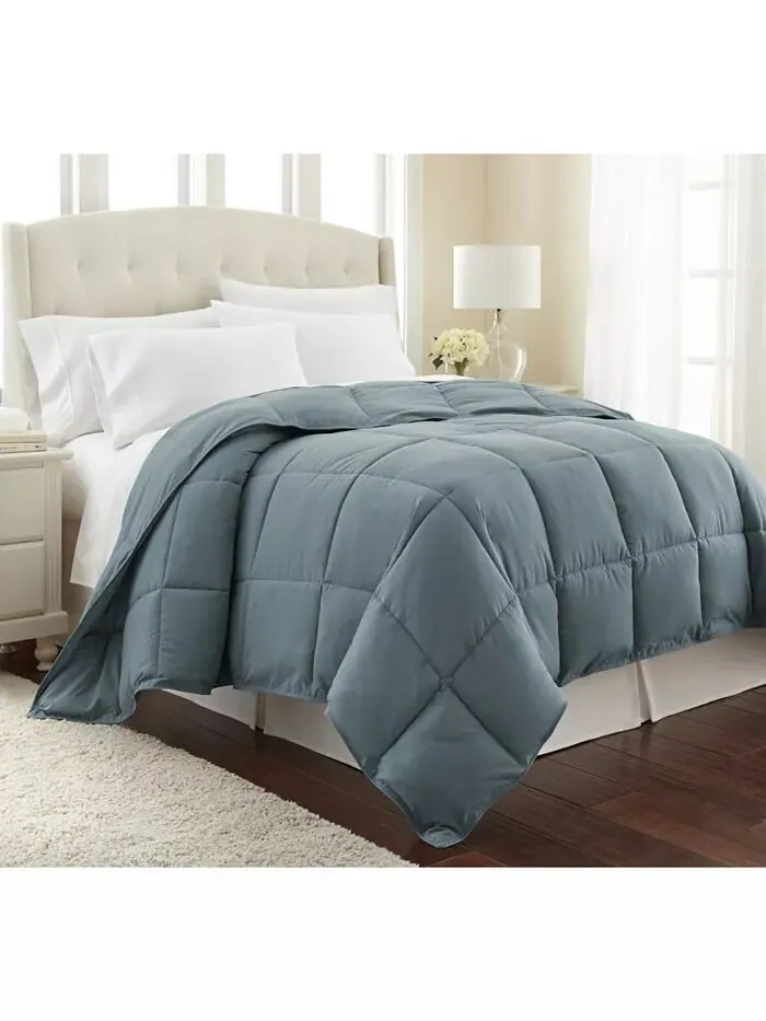 Всесезонное альтернативное пуховое одеяло премиум-класса Southshore Fine Linens — изображение 1 из 2, синий
