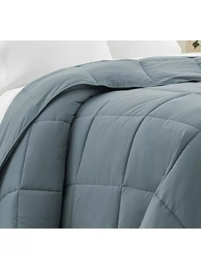Всесезонное альтернативное пуховое одеяло премиум-класса Southshore Fine Linens — изображение 2 из 2, синий