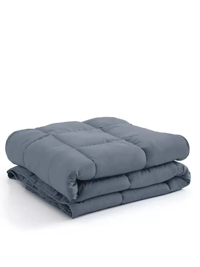 Всесезонное альтернативное пуховое одеяло премиум-класса Southshore Fine Linens — изображение 4 из 4, синий