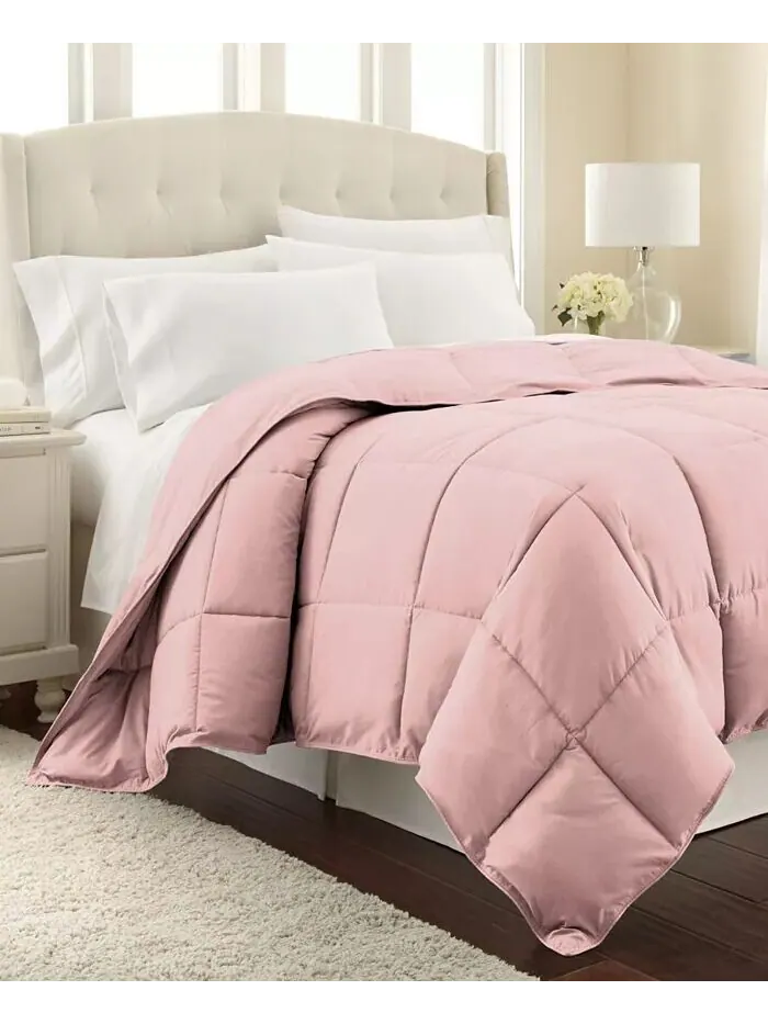 Всесезонное альтернативное пуховое одеяло премиум-класса Southshore Fine Linens — изображение 1 из 5, розовый