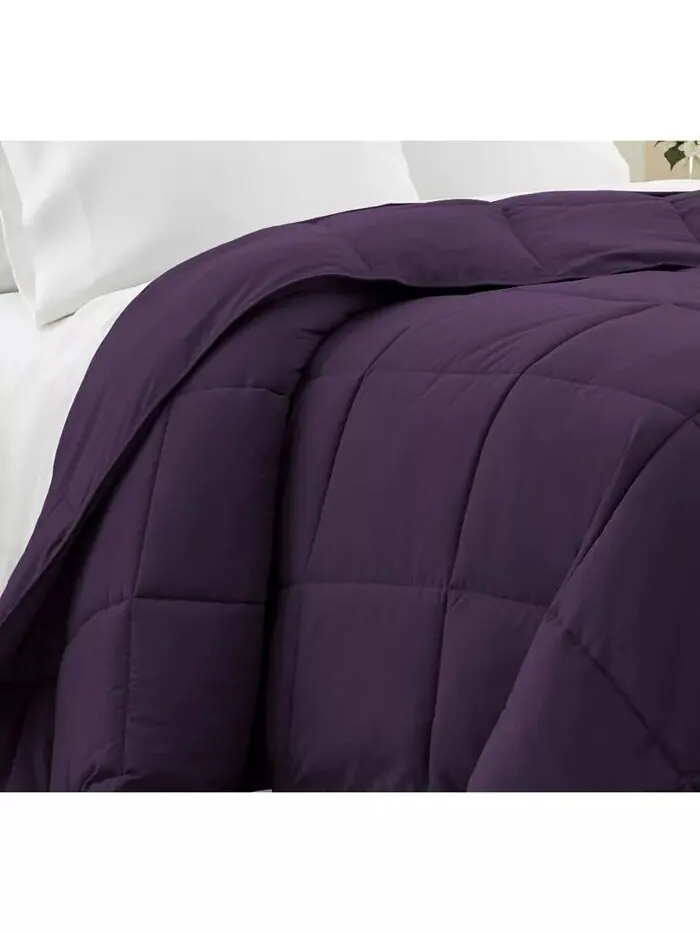 Всесезонное альтернативное пуховое одеяло премиум-класса Southshore Fine Linens — изображение 2 из 2, фиолетовый