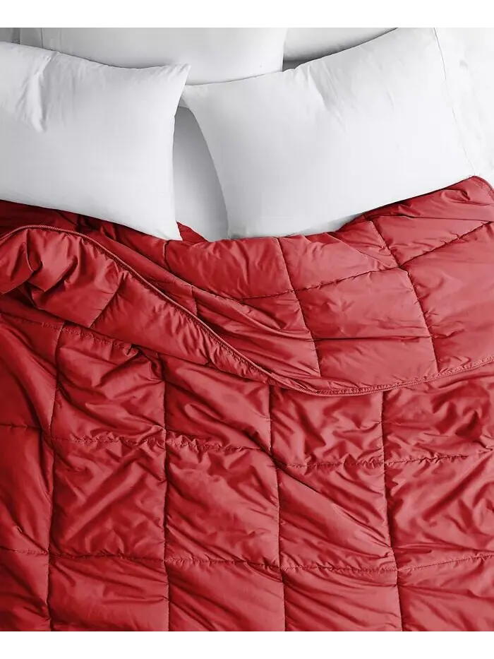 Всесезонное альтернативное пуховое одеяло премиум-класса Southshore Fine Linens — изображение 2 из 5, темный красный